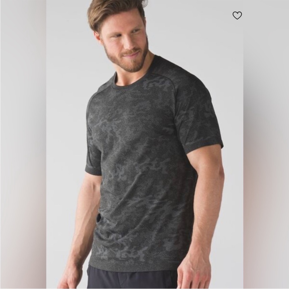 Lululemon Metal Vent Tech Short Sleeve-Camo grey